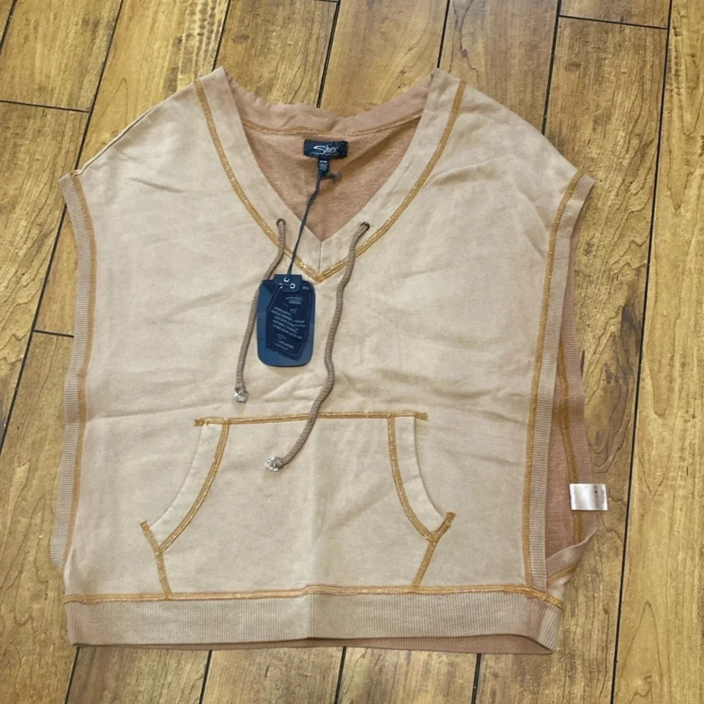 Silver jeans sleeveless hoody